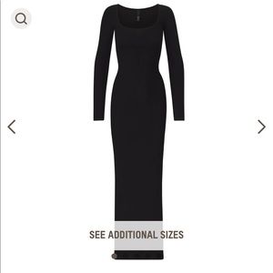 Black skims dress